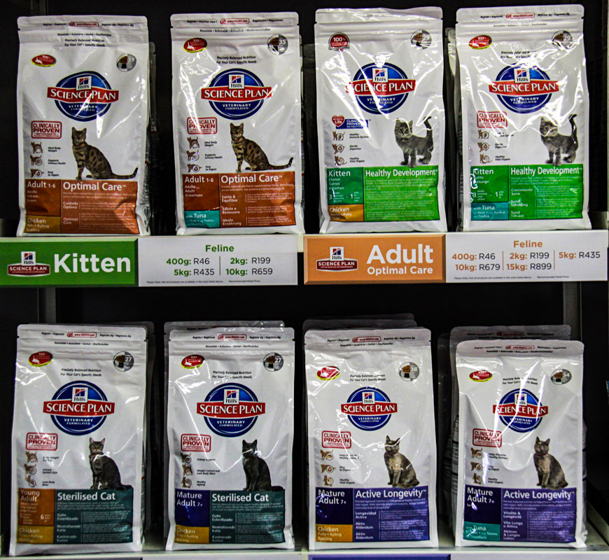 All the Premium pet foods...